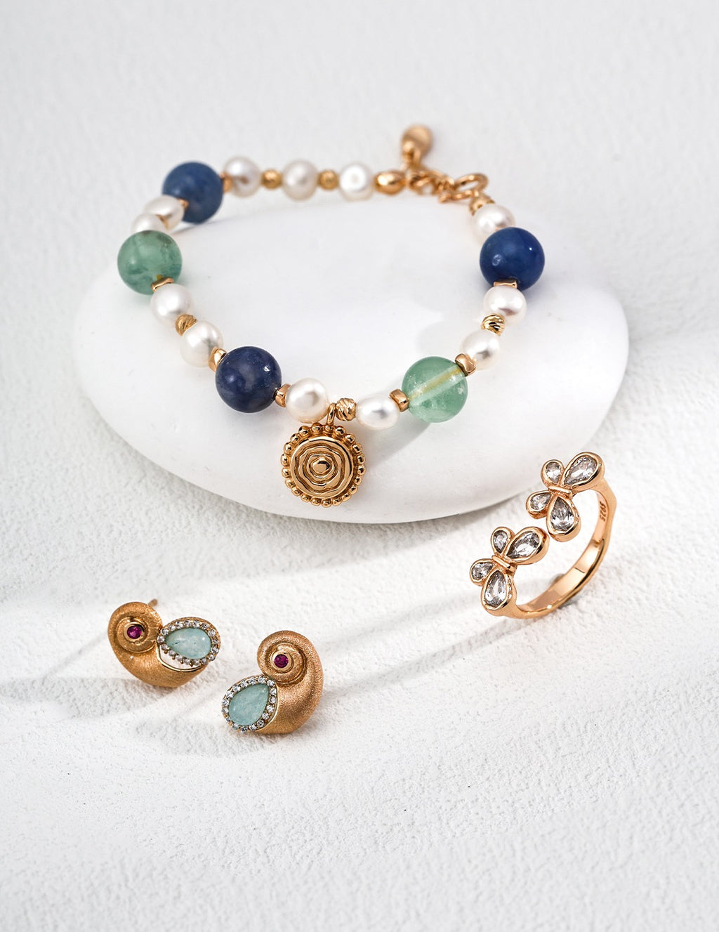 「星語之環」天然石珍珠手鍊｜Gem & Pearl Bracelet