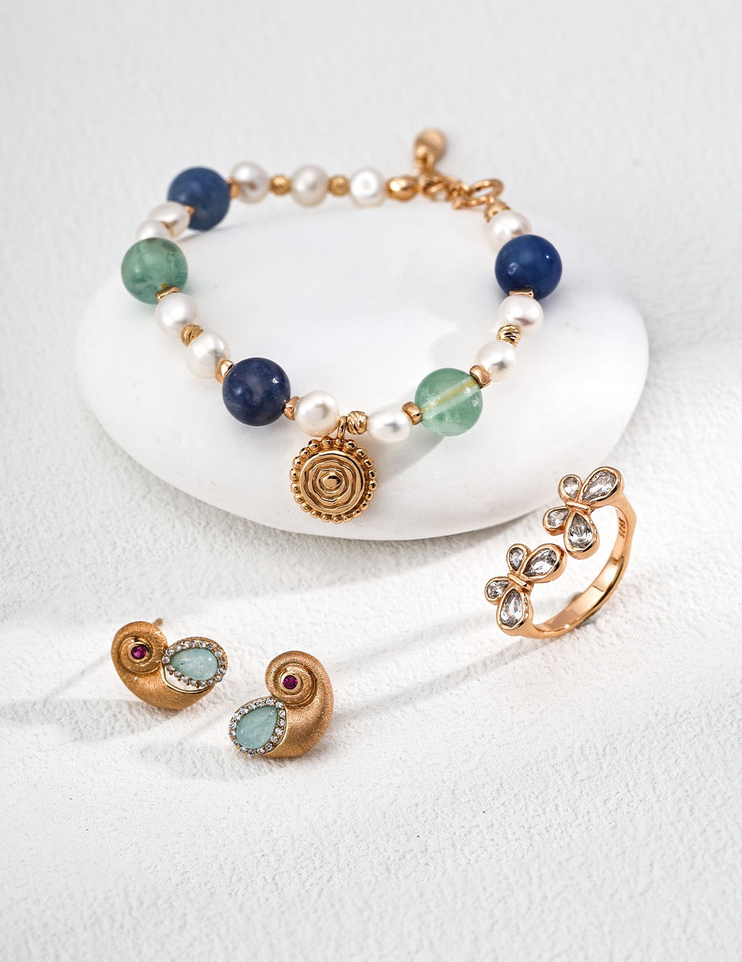 「星語之環」天然石珍珠手鍊｜Gem & Pearl Bracelet