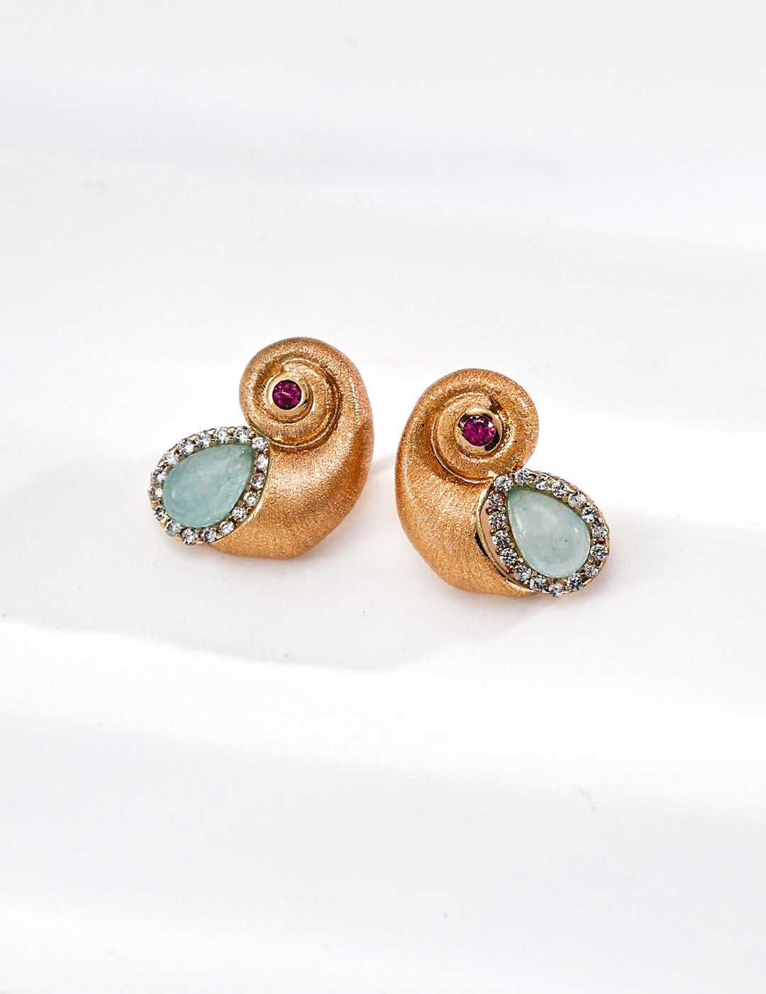 「海之低語」寶石耳環｜Ocean Whisper Earrings